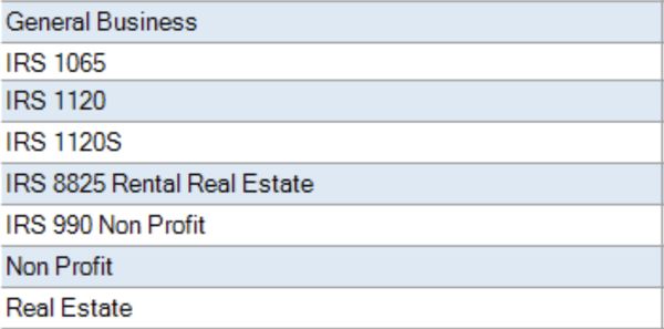 Business Financials templates